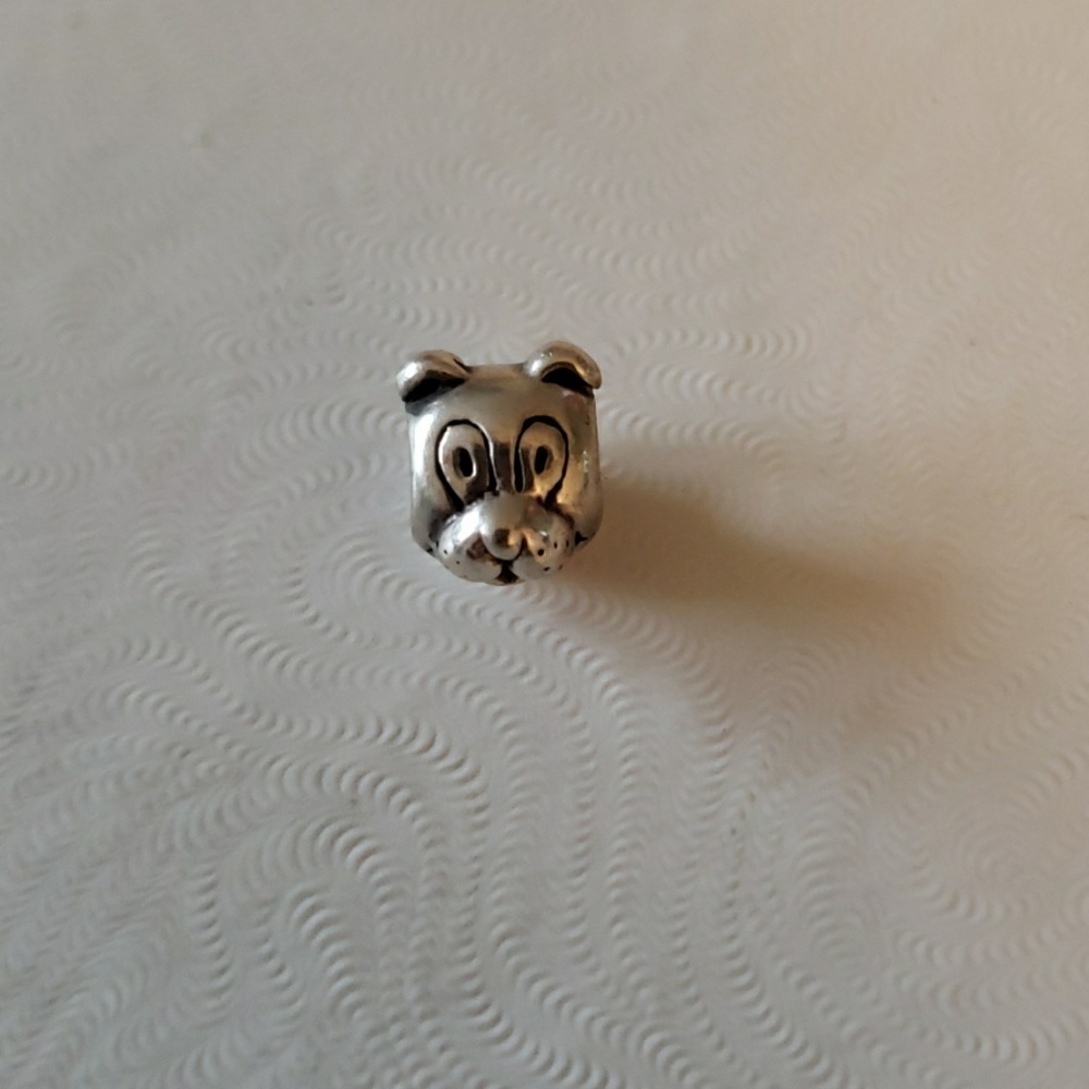 Chamilia Dog Head Charm 925 Sterling Silver Charm Bracelet